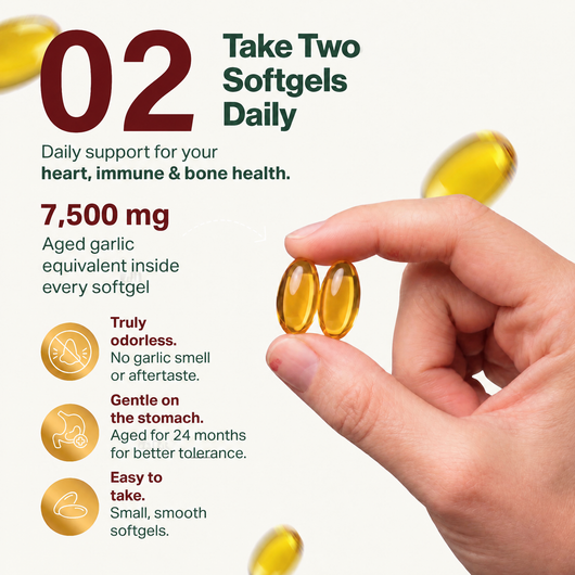 Take two softgels daily